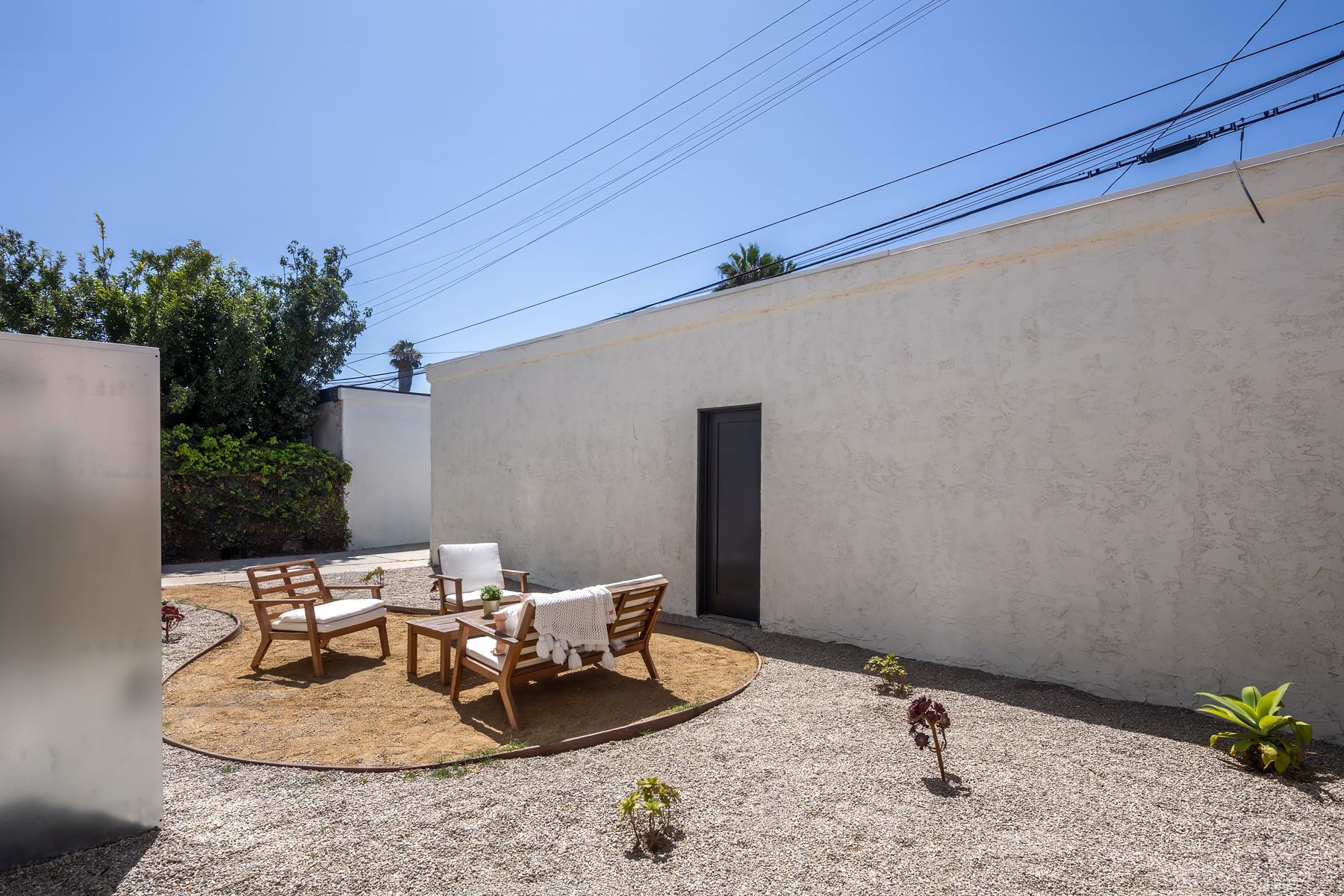 Shared private courtyard at Leimert Place